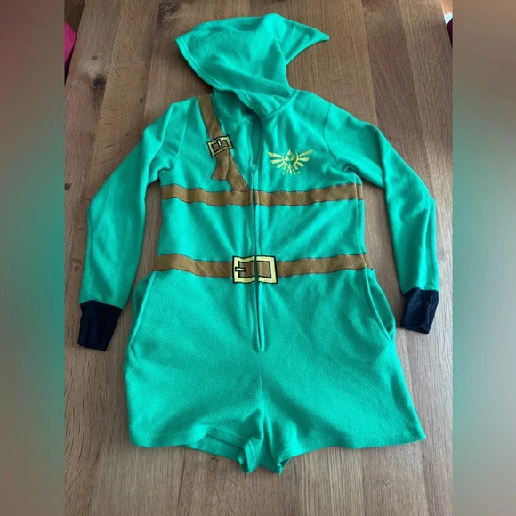 World of Zelda Link Fleece Union Suit with hood - Size XL - Picture 2 of 6
